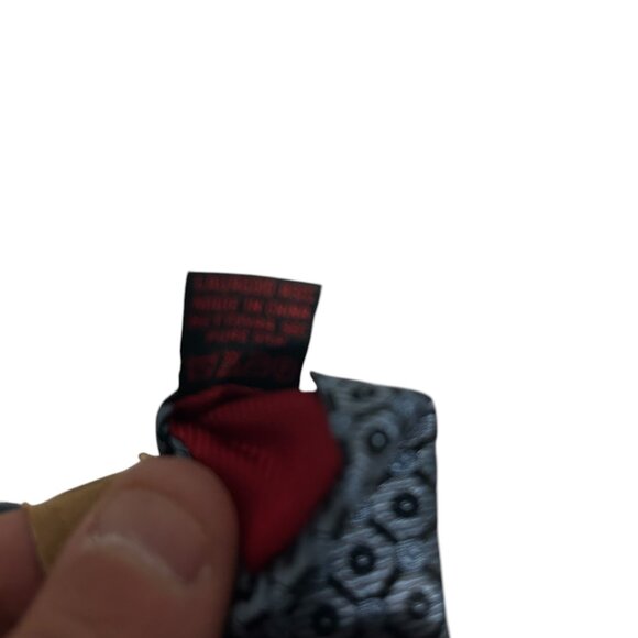 Byron Exclusive 100% Silk Necktie Multicolor Geometric Woven Striped Tie - Picture 5 of 6